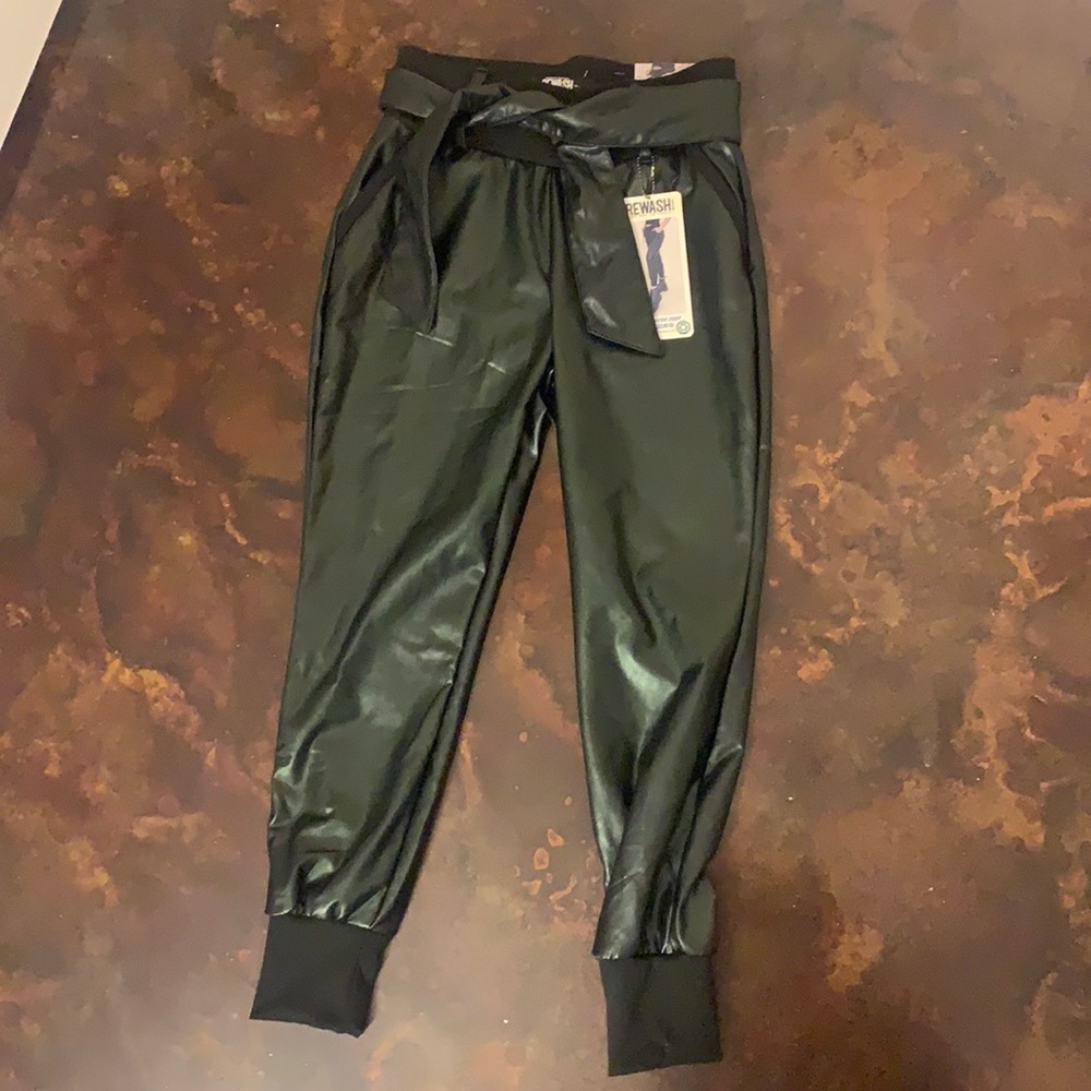 XS Rewash Leather Joggers